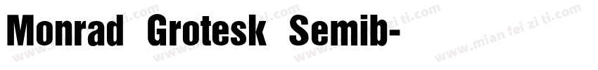 Monrad Grotesk Semib字体转换